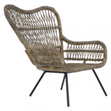 Monado Kubu Rattan Chair Grey
