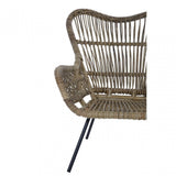 Monado Kubu Rattan Chair Grey
