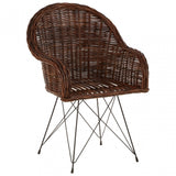 Manado Natural Croco Rattan Chair Natural