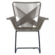 Manado Rattan Effect Chair Grey