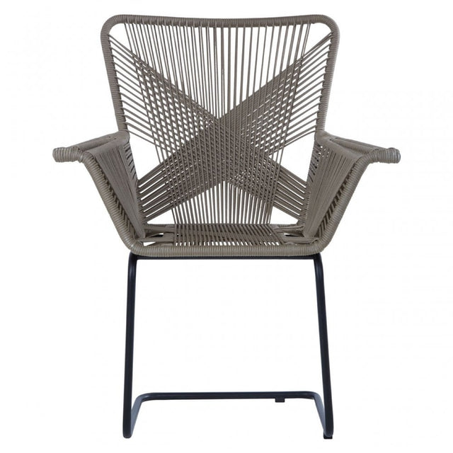 Manado Rattan Effect Chair Grey