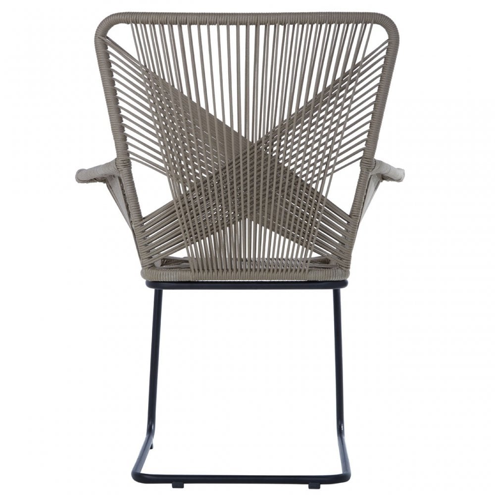Manado Rattan Effect Chair Grey