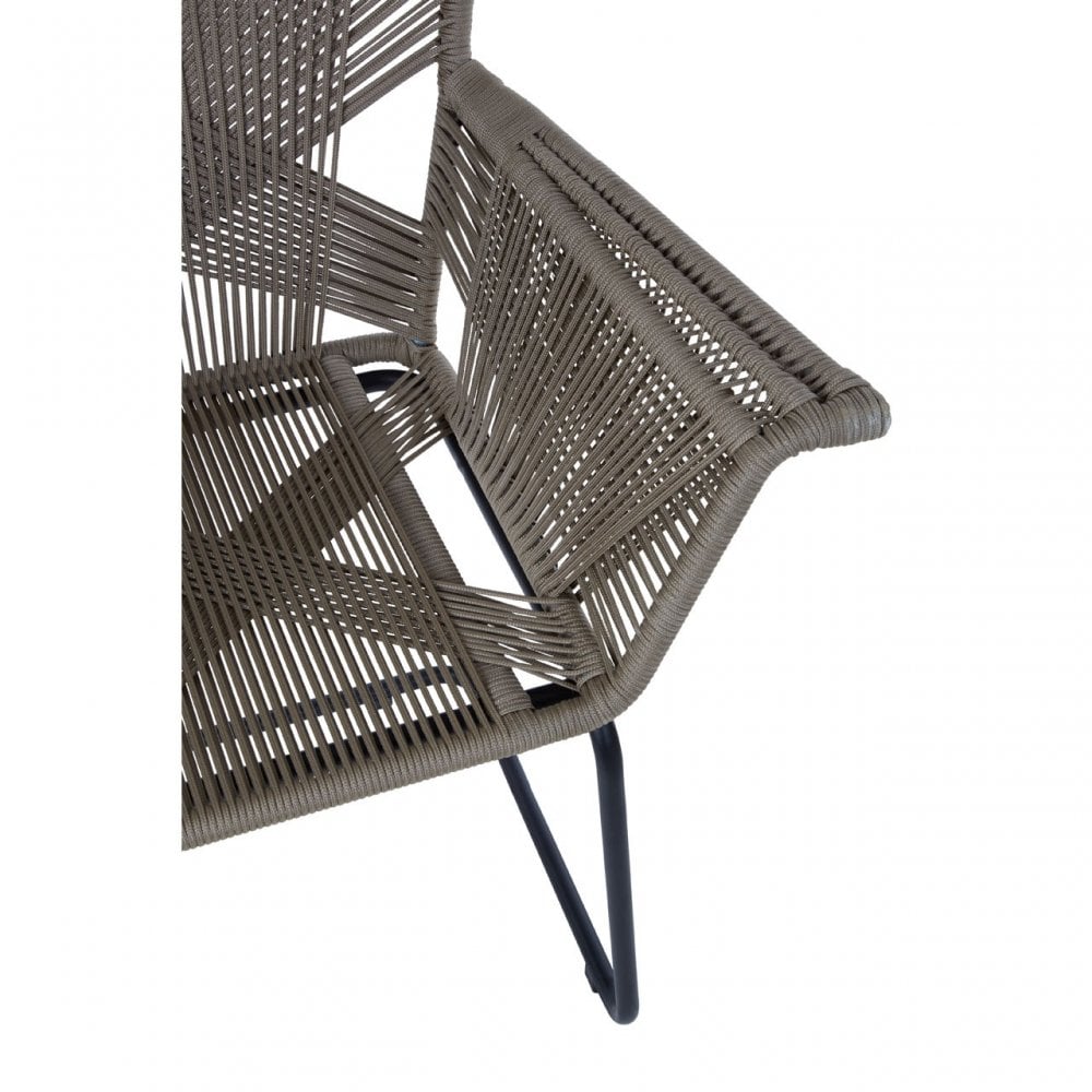 Manado Rattan Effect Chair Grey