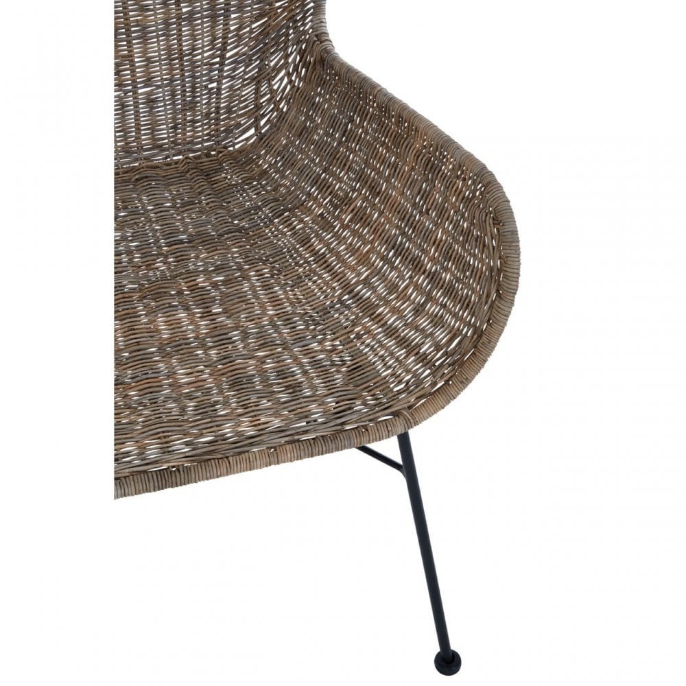 Manado Curved Design Chair Natural