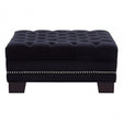 Sofia Black Footstool Black