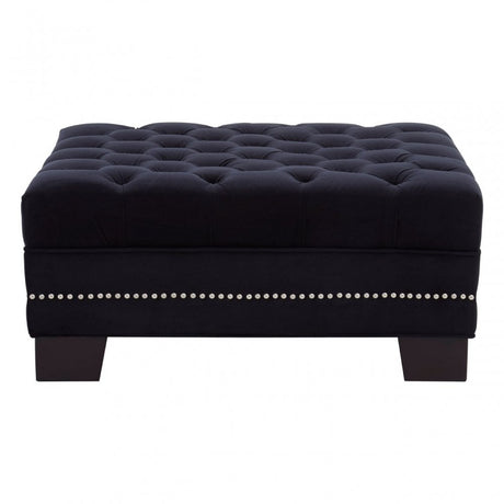 Sofia Black Footstool Black