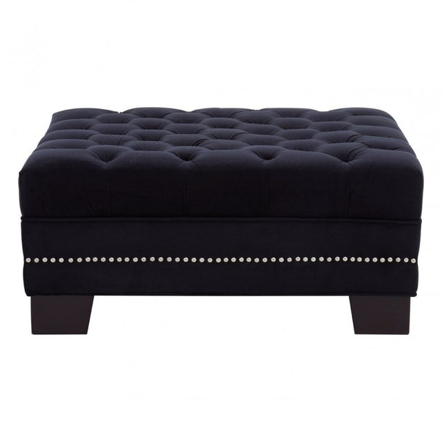 Sofia Black Footstool Black