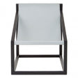 Kourtnai Grey Cubic Frame Chair Grey
