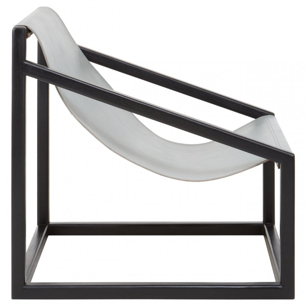 Kourtnai Grey Cubic Frame Chair Grey