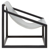 Kourtnai Grey Cubic Frame Chair Grey