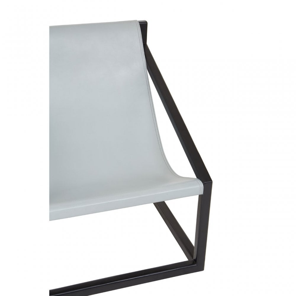 Kourtnai Grey Cubic Frame Chair Grey