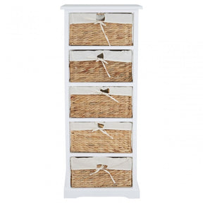 Ashby 5 Drawer Chest White