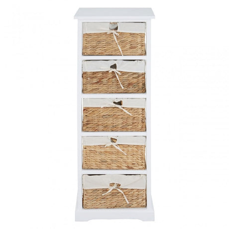 Ashby 5 Drawer Chest White