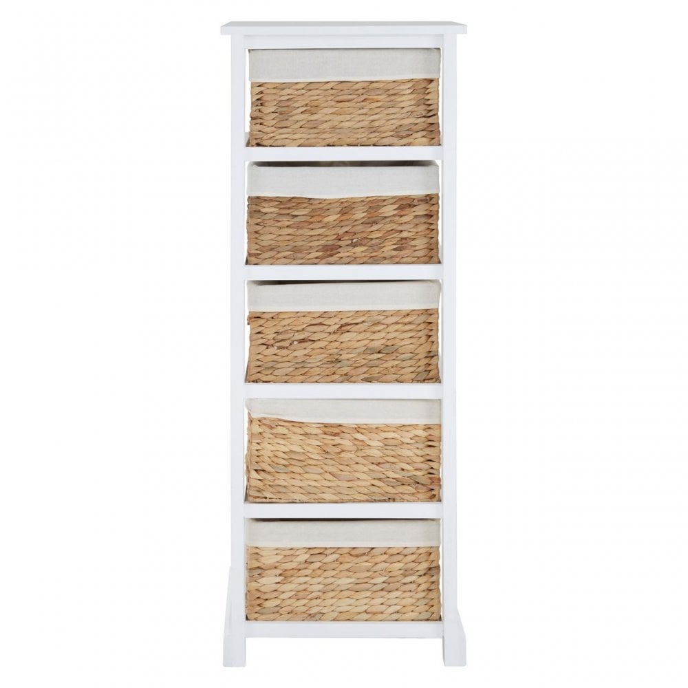 Ashby 5 Drawer Chest White