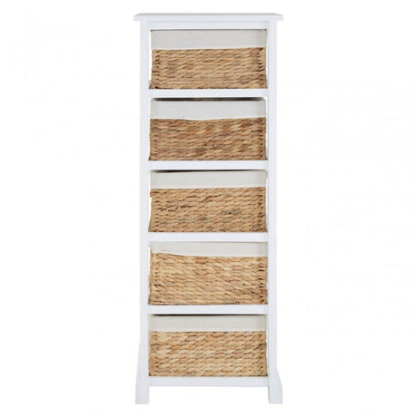 Ashby 5 Drawer Chest White