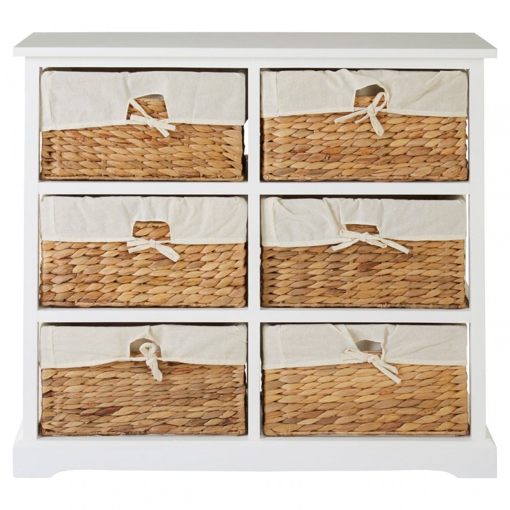 Ashby 6 Drawer Chest White