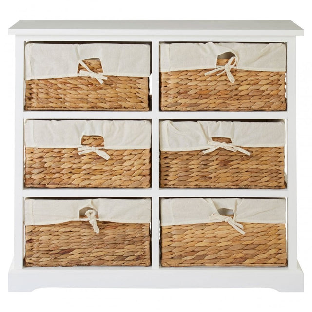 Ashby 6 Drawer Chest White