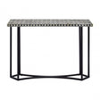 Wulah Console Table with Metal Base Black