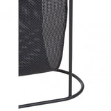 Trento Side Table with Grey Glass Top