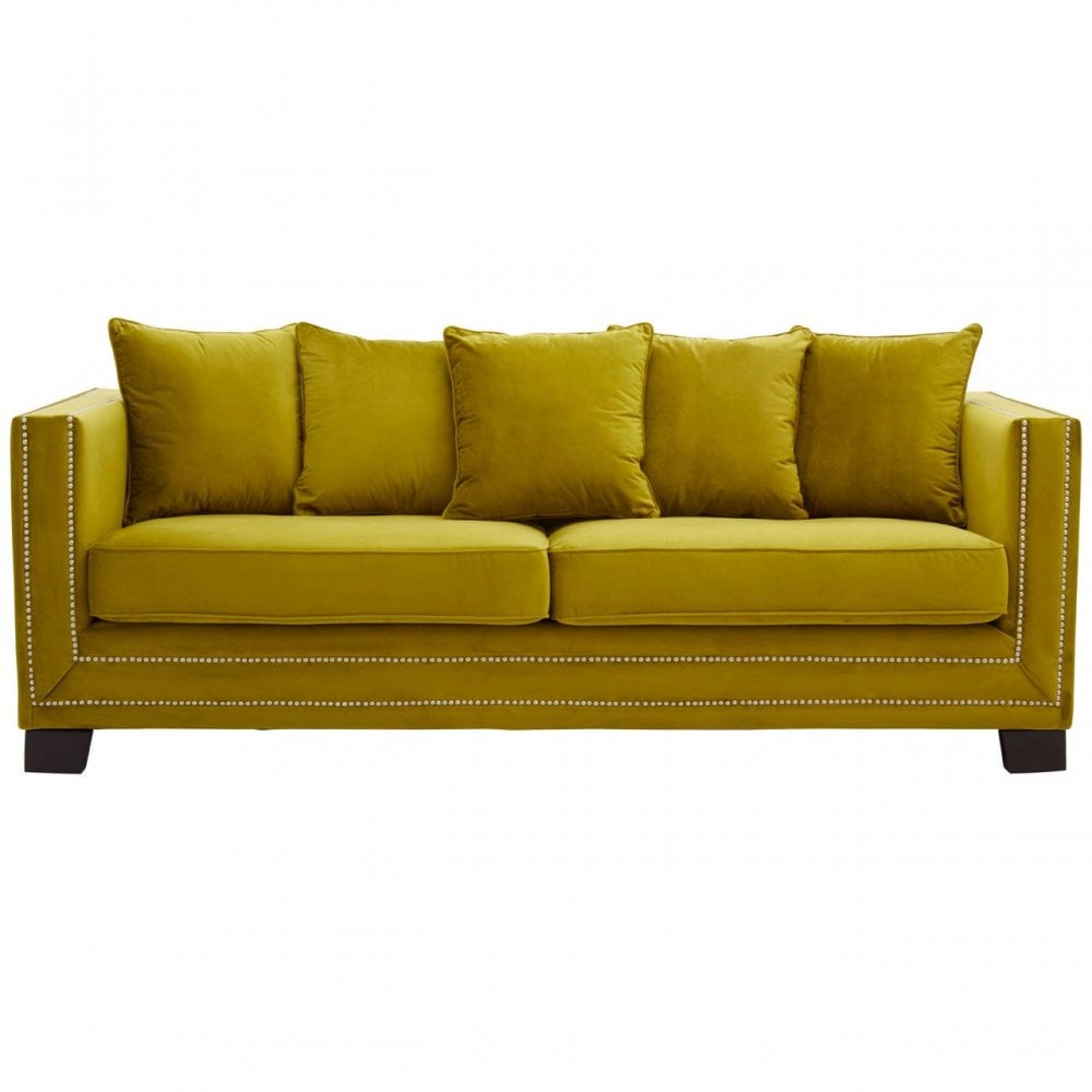 Sofia 3 Seat Sofa Green