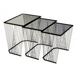 Duchess Set of 3 Side Tables Black