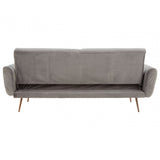 Hatton Grey Velvet Sofa Bed Grey