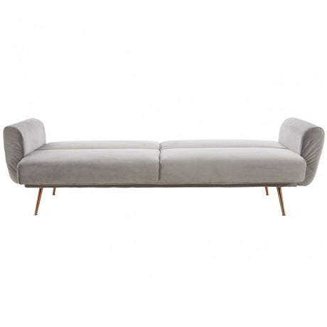 Hatton Grey Velvet Sofa Bed Grey