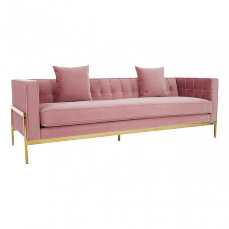 Rena 3 Seat Pink Sofa Pink