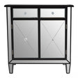 Tiffany Mirrored Side Board Silver