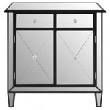 Tiffany Mirrored Side Board Silver