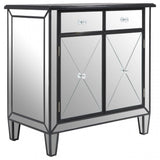 Tiffany Mirrored Side Board Silver