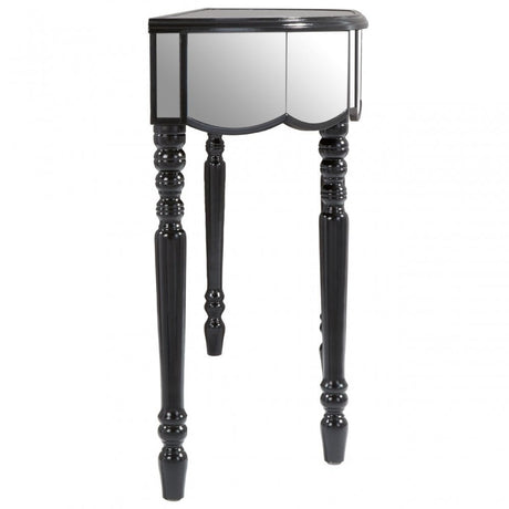 Tiffany Mirrored Console Table Silver
