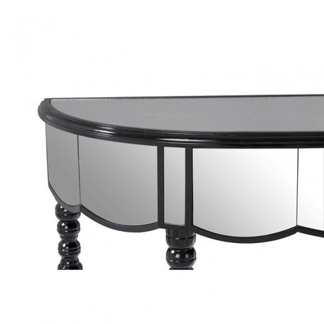 Tiffany Mirrored Console Table Silver