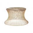 Hamish Gold Finish Wire Coffee Table Gold