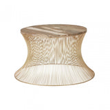 Hamish Gold Finish Wire Coffee Table Gold