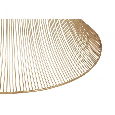 Hamish Gold Finish Wire Coffee Table Gold