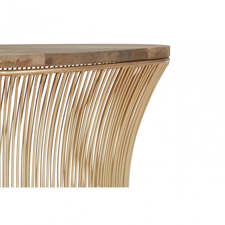 Hamish Gold Finish Wire Coffee Table Gold