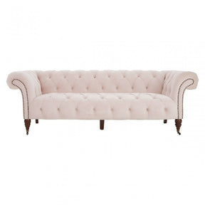 Suri 3 Seat Chesterfield Sofa Pink