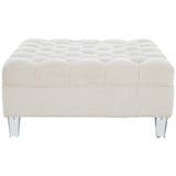 Samara Footstool Beige