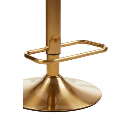 Baina Gold / White Finish Bar Stool White