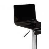 Baina Black Acrylic Bar Stool Black