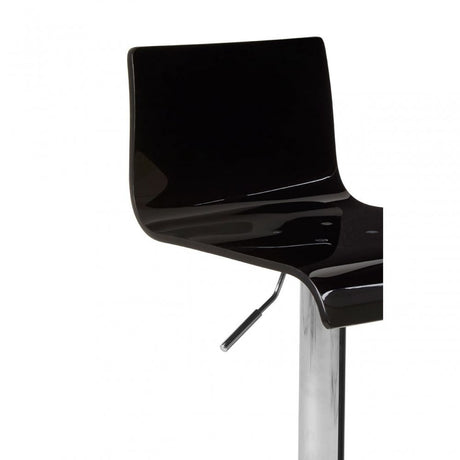 Baina Black Acrylic Bar Stool Black