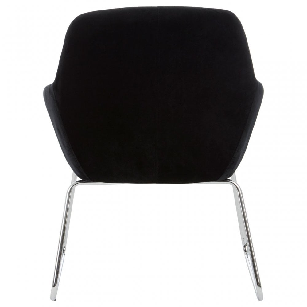 Jersey Black Fabric Chair Black