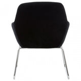 Jersey Black Fabric Chair Black