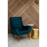 Lino Small Gold Drum Side Table Gold