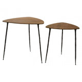 Gamelan Set of 2 Nesting Side Tables Brown