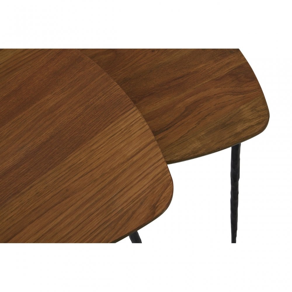 Gamelan Set of 2 Nesting Side Tables Brown