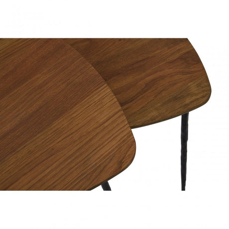 Gamelan Set of 2 Nesting Side Tables Brown