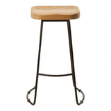 Brisbane Grey Oak Bar Stool Grey