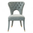 Villi Blue Feature Chair Natural